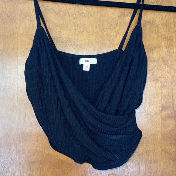 B.P. Black Cropped Tank Top - Picture 1 of 3